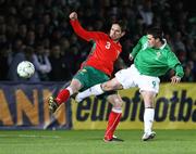6 February 2008; David Healy, Northern Ireland, in action against Alexander Tunchev, Bulgaria. International Friendly, Northern Ireland v Bulgaria, Windsor Park, Belfast, Co. Antrim. Picture credit; Oliver McVeigh / SPORTSFILE