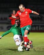 6 February 2008; Martin Petrov, Bulgaria, in action against Keith Gillespie, Northern Ireland. International Friendly, Northern Ireland v Bulgaria, Windsor Park, Belfast, Co. Antrim. Picture credit; Oliver McVeigh / SPORTSFILE