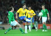 6 February 2008; Diego Ribas, Brazil, in action against Aiden McGeady, Republic of Ireland. International Friendly, Republic of Ireland v Brazil, Croke Park, Dublin. Picture credit; David Maher / SPORTSFILE