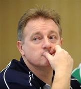 8 February 2008; Ireland head coach Eddie O'Sullivan during a press conference ahead of their RBS Six Nations game against France. Ireland rugby squad press conference. Hilton Arc de Triomphe, Paris, France. Picture credit; Brendan Moran / SPORTSFILE *** Local Caption ***