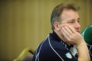 8 February 2008; Ireland head coach Eddie O'Sullivan during a press conference ahead of their RBS Six Nations game against France. Ireland rugby squad press conference. Hilton Arc de Triomphe, Paris, France. Picture credit; Brendan Moran / SPORTSFILE *** Local Caption ***