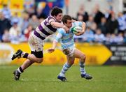 8 February 2008; Lorcan O'Daly, Blackrock College, is tackled by Tim O'Mahony, Clongowes Wood College. Leinster Schools Senior Cup, Blackrock College v Clongowes Wood College, Donnybrook, Dublin. Picture credit; Caroline Quinn / SPORTSFILE