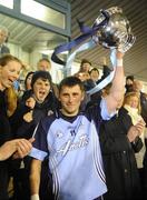 8 February 2008; Dublin captain Alan Brogan lifts the cup. O'Byrne Cup Final, Dublin v Longford, Parnell Park, Dublin. Picture credit; Brian Lawless / SPORTSFILE