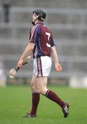10 February 2008; Galway's Tony Og Regan walks off the pitch after been sent off by Referee Seamus Roche during the second half of the game. Allianz National Hurling League, Division 1B, Round 1, Galway v Clare, Pearse Stadium, Galway. Picture credit; David Maher / SPORTSFILEE