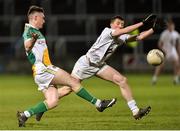 5 March 2015; Jim Hendy, Offaly, in action against Neil Flynn, Kildare. EirGrid Leinster U21 Football Championship, Quarter-Final, Offaly v Kildare. O'Moore Park, Portlaoise, Co. Laois. Picture credit: Matt Browne / SPORTSFILE