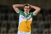 5 March 2015; Jamie Evans, Offaly, after the final whistle. EirGrid Leinster U21 Football Championship, Quarter-Final, Offaly v Kildare. O'Moore Park, Portlaoise, Co. Laois. Picture credit: Matt Browne / SPORTSFILE