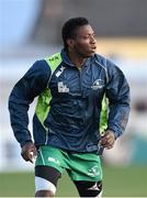 1 March 2015; Niyi Adeolokun, Connacht. Guinness PRO12 Round 16, Connacht v Benetton Treviso, Sportsground, Galway. Picture credit: Ramsey Cardy / SPORTSFILE