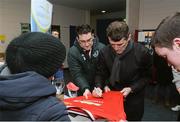 6 March 2015; Roy Keane attends Late Night Leagues finals in Cork City tonight. Late Night Leagues is a youth diversion programme ran in conjunction with the Gardaí, Foroige and the FAI sponsored by IPB to utilise football as a tool for social inclusion. Republic of Ireland assistant manager Roy Keane signs autographs on the night. Sam Allen Pitches, Leisure World, Churchfield, Cork City. Picture credit: Matt Browne / SPORTSFILE