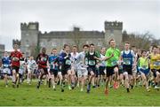 7 March 2015; A general view during the Minor Boy's race during the GloHealth All Ireland Schools Cross Country Championships. Clongowes Wood College, Co. Kildare. Picture credit: Ramsey Cardy / SPORTSFILE