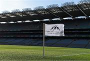 7 March 2015; A sideline flag flies in the wind at Croke PArk ahead of the day's games. Allianz Hurling League, Division 1A, Round 3, Dublin v Cork, Croke Park, Dublin. Picture credit: Brendan Moran / SPORTSFILE
