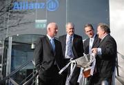 6 February 2008; At the launch of the 2008 Allianz National Hurling Leagues are, from left, Kilkenny manager Brian Cody, Limerick manager Richie Bennis, Justin McCarthy, Waterford manager and Brendan Murphy Chief Executive, Allianz Ireland. Allianz Ireland, Burlington House Burlington Road, Dublin. Picture credit: Brendan Moran / SPORTSFILE  *** Local Caption ***