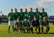 31 May 2016; The Republic of Ireland team, back row, from left to right, James McClean, Daryl Murphy, Cyrus Christie, David Meyler, Richard Keogh, Stephen Ward and Ciaran Clark. Front row, from left to right, Jeff Hendrick, Aiden McGeady, Shay Given and Darron Gibson. EURO2016 Warm-up International between Republic of Ireland and Belarus in Turners Cross, Cork. Photo by David Maher/Sportsfile