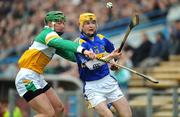 10 February 2008; Pa Burke, Tipperary, in action against Joe Bergin, Offaly. Allianz National Hurling League, Division 1B, Round 1, Tipperary v Offaly, Semple Stadium, Thurles, Co. Tipperary. Picture credit; Stephen McCarthy / SPORTSFILE