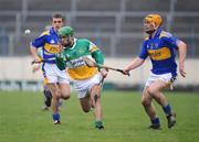 10 February 2008; Damien Murray, Offaly, in action against Eamn Corcoran, Tipperary. Allianz National Hurling League, Division 1B, Round 1, Tipperary v Offaly, Semple Stadium, Thurles, Co. Tipperary. Picture credit; Stephen McCarthy / SPORTSFILE