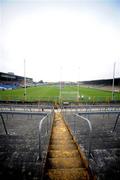 10 February 2008; A general view of Semple Stadium as both sets of players stand for Amhran na bhFiann. Allianz National Hurling League, Division 1B, Round 1, Tipperary v Offaly, Semple Stadium, Thurles, Co. Tipperary. Picture credit; Stephen McCarthy / SPORTSFILE
