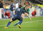 9 February 2008; Geordan Murphy, Ireland, in action against Vincent Clerc, France. RBS Six Nations Rugby Championship, France v Ireland, Stade De France, Paris, France. Picture credit; Brendan Moran / SPORTSFILE *** Local Caption ***