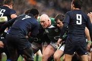 9 February 2008; Ireland hooker Bernard Jackman with prop Marcus Horan, right, in action against France. RBS Six Nations Rugby Championship, France v Ireland, Stade De France, Paris, France. Picture credit; Matt Browne / SPORTSFILE