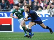 9 February 2008; Aurelien Rougerie, France, in action against Rob Kearney, Ireland. RBS Six Nations Rugby Championship, France v Ireland, Stade De France, Paris, France. Picture credit; Matt Browne / SPORTSFILE