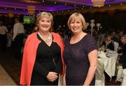 7 March 2015; Ita Hannon, LGFA Assistant Secretary, left, and Geraldine Giles, former LGFA President, at the official dinner of the GAA Ladies Football Annual Congress 2015. The Inn at Dromoland, Dromoland, Newmarket On Fergus, Co. Clare. Picture credit: Diarmuid Greene / SPORTSFILE