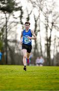 7 March 2015; Kevin Mulcaire, St Flannan's, Ennis, on his way to winning the Senior Boy's race during the GloHealth All Ireland Schools Cross Country Championships. Clongowes Wood College, Co. Kildare. Picture credit: Ramsey Cardy / SPORTSFILE