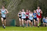 7 March 2015; Evan Byrne, Douglas Community School, left, and Paddy Robb, St Malachy's, Belfast, during the Senior Boy's race at the GloHealth All Ireland Schools Cross Country Championships. Clongowes Wood College, Co. Kildare. Picture credit: Ramsey Cardy / SPORTSFILE