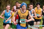 7 March 2015; Alan Monaghan, St Pat's Navan, during the Intermediate Boy's race at the GloHealth All Ireland Schools Cross Country Championships. Clongowes Wood College, Co. Kildare. Picture credit: Ramsey Cardy / SPORTSFILE