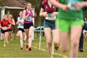 7 March 2015; Laura Nicholson, Bandon Grammar School, during the Intermediate Girls race during the GloHealth All Ireland Schools Cross Country Championships. Clongowes Wood College, Co. Kildare. Picture credit: Ramsey Cardy / SPORTSFILE