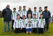 7 March 2015; The St Colman's, Newry team after winning the Junior Boy's race at the GloHealth All Ireland Schools Cross Country Championships. Clongowes Wood College, Co. Kildare. Picture credit: Ramsey Cardy / SPORTSFILE