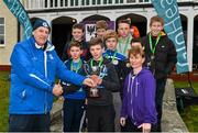 7 March 2015; The Naas CBS team after winning the Minor Boy's race at the GloHealth All Ireland Schools Cross Country Championships. Clongowes Wood College, Co. Kildare. Picture credit: Ramsey Cardy / SPORTSFILE