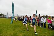 7 March 2015; Finn Grimes, Omagh Christian Brothers, during the Minor Boy's race at the GloHealth All Ireland Schools Cross Country Championships. Clongowes Wood College, Co. Kildare. Picture credit: Ramsey Cardy / SPORTSFILE