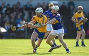 8 March 2015; Patrick O'Connor, Clare, in action against Niall O'Meara, Tipperary. Allianz Hurling League, Division 1A, Round 3, Clare v Tipperary. Cusack Park, Ennis, Co. Clare. Picture credit: Diarmuid Greene / SPORTSFILE