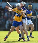 8 March 2015; Patrick O'Connor, Clare, in action against Niall O'Meara, Tipperary. Allianz Hurling League, Division 1A, Round 3, Clare v Tipperary. Cusack Park, Ennis, Co. Clare. Picture credit: Diarmuid Greene / SPORTSFILE