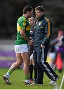 8 March 2015; Bryan Sheehan shakes hands with Kerry manager Eamonn Fitzmaurice as he is substituted during the second half. Allianz Football League, Division 1, Round 4, Cork v Kerry, Páirc Uí Rinn, Cork. Picture credit: Brendan Moran / SPORTSFILE