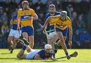 8 March 2015; Brendan Bugler, Clare, in action against Niall O'Meara, Tipperary. Allianz Hurling League, Division 1A, Round 3, Clare v Tipperary. Cusack Park, Ennis, Co. Clare. Picture credit: Diarmuid Greene / SPORTSFILE