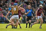 8 March 2015; James Regan, Galway, in action against William Phelan, Kilkenny. Allianz Hurling League, Division 1A, Round 3, Galway v Kilkenny, Pearse Stadium, Galway. Picture credit: Ray Ryan / SPORTSFILE