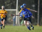 13 February 2008; Paula Kenny, Garda College, in action against Karen McMullen, UUJ. Camogie Ashbourne Cup Qualifier, UUJ v Garda College, Garda Social Club, Westmanstown, Clonsilla, Dublin. Picture credit: Caroline Quinn / SPORTSFILE