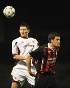 15 February 2008; Chris McCann, Burnley, in action against Jason McGuinness, Bohemians. Pre-season friendly, Bohemians v Burnley, Dalymount Park, Dublin. Picture credit; Paul Mohan / SPORTSFILE