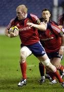 15 February 2008; Munster's Paul O'Connell. Magners League, Edinburgh Rugby v Munster, Murrayfield, Edinburgh, Scotland. Picture credit; Dave Gibson / SPORTSFILE