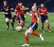 15 February 2008; Munster's Pater Stringer in action against Edinburgh Rugby. Magners League, Edinburgh Rugby v Munster, Murrayfield, Edinburgh, Scotland. Picture credit; Dave Gibson / SPORTSFILE