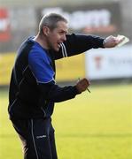 16 February 2008; Dungannon Swifts manager Harry Fay reacts on the sideline. Carnegie League Premier Division, Dungannon Swifts v Cliftonville, Stangmore Park, Dungannon, Co. Tyrone. Picture credit; Oliver McVeigh / SPORTSFILE