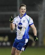 16 February 2008; Monaghan's Raymond Ronaghan celebrates after scoring his side's first goal. Allianz National Football League, Division 2, Round 2, Cavan v Monaghan, Kingspan Breffni Park, Cavan. Picture credit; Oliver McVeigh / SPORTSFILE