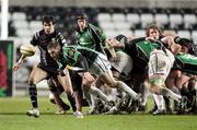 16 February 2008; Connacht's Conor McPhillips gets the ball away. Magners League, Ospreys v Connacht, Liberty Stadium, Swansea, Wales. Picture credit; Steve Pope / SPORTSFILE
