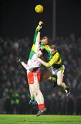 16 February 2008; Seamus Scanlon and Tommy Griffin, right, Kerry, in action against Enda McGinley, Tyrone. Allianz National Football League, Division 1, Round 2, Kerry v Tyrone, Austin Stack Park, Tralee, Co. Kerry. Picture credit; Brendan Moran / SPORTSFILE