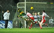16 February 2008; Kieran O'Leary, Kerry, has his shot saved by Tyrone goalkeeper Pascal McConnell. Allianz National Football League, Division 1, Round 2, Kerry v Tyrone, Austin Stack Park, Tralee, Co. Kerry. Picture credit; Brendan Moran / SPORTSFILE