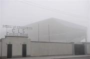 17 February 2008; A general view of the entrance to O'Connor Park, Tullamore, Co. Offaly, with fog covering the stand. Allianz National Hurling League, Division 1B, Round 2, Offaly v Galway, O'Connor Park, Tullamore, Co. Offaly. Picture credit; Pat Murphy / SPORTSFILE *** Local Caption ***