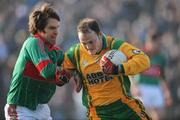 17 February 2008; Christy Toye, Donegal, in action against Billy Joe Padden, Mayo. Allianz National Football League, Division 1, Round 2, Mayo v Donegal, McHale Park, Castlebar, Co. Mayo. Picture credit; David Maher / SPORTSFILE