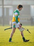 17 February 2008; Offaly's David Kenny shows his disapointment as he leaves the field after a draw against Galway. Allianz National Hurling League, Division 1B, Round 2, Offaly v Galway, O'Connor Park, Tullamore, Co. Offaly. Picture credit; Pat Murphy / SPORTSFILE *** Local Caption ***
