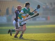 17 February 2008; David Kenny, Offaly, in action against Alan Kerins, Galway. Allianz National Hurling League, Division 1B, Round 2, Offaly v Galway, O'Connor Park, Tullamore, Co. Offaly. Picture credit; Pat Murphy / SPORTSFILE *** Local Caption ***