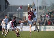 17 February 2008; Joe Bergin, Galway, in action against Killian Brennan, Kildare. Allianz National Football League, Division 1, Round 2, Kildare v Galway, St Conleth's Park, Newbridge, Co. Kildare. Picture credit; Caroline Quinn / SPORTSFILE