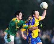 17 February 2008; Enda Kenny, Roscommon, in action against Peadar Byrne, Meath. Allianz National Football League, Division 2, Round 2, Roscommon v Meath, St. Brigid's, Kiltoom, Co. Roscommon. Picture credit; Brian Lawless / SPORTSFILE